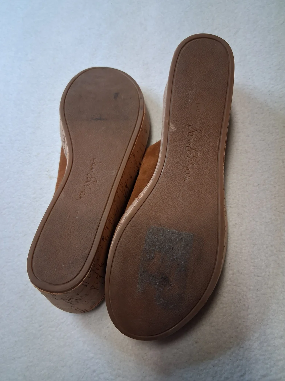 Sam Edelman Brown Suede Men's Slip-On Sandals - Picture 4 of 5